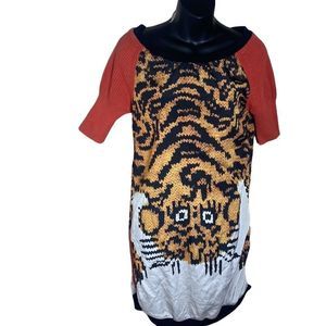 Love moschino medium tiger dress. Knit sleeves and trim.